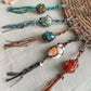 Crystal Tumble Stone Keychain
