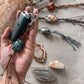 Crystal Tumble Stone Keychain